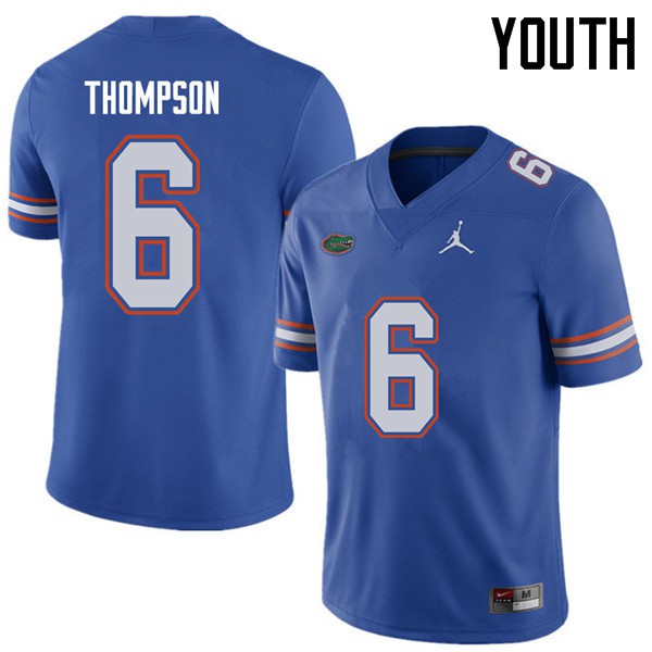 Jordan Brand Youth #6 Deonte Thompson Florida Gators College Football Jersey Royal